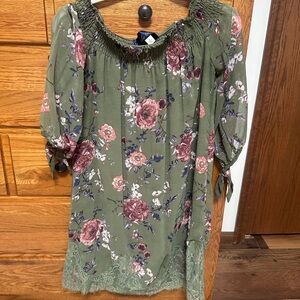Floral Green Women's dress